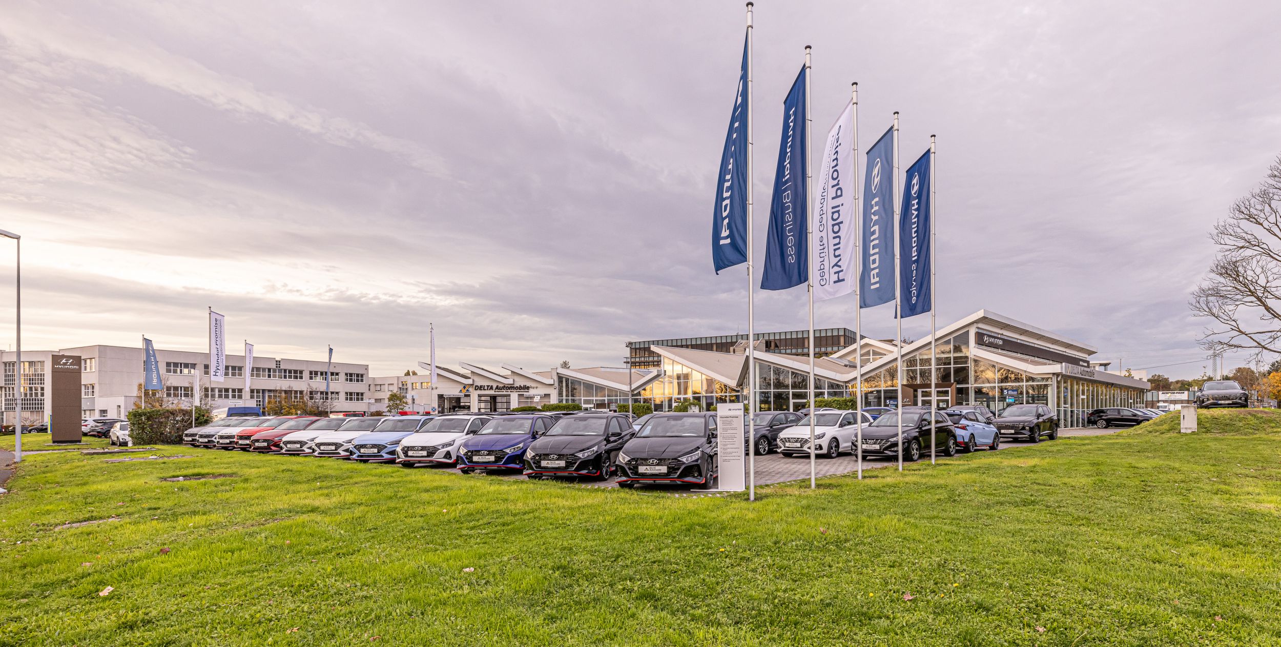 zu sehen das Delta Autohaus in Mainz Kastel