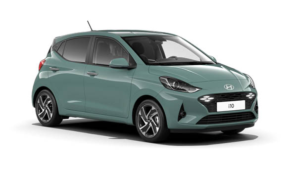 zu sehen ist ein mintgrüner Hyundai i10