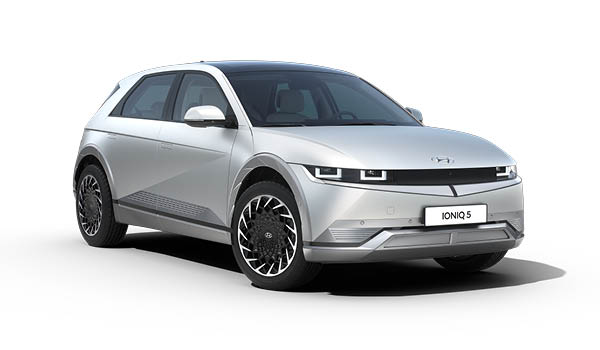 zu sehen ist ein silberner Hyundai IONIQ 5