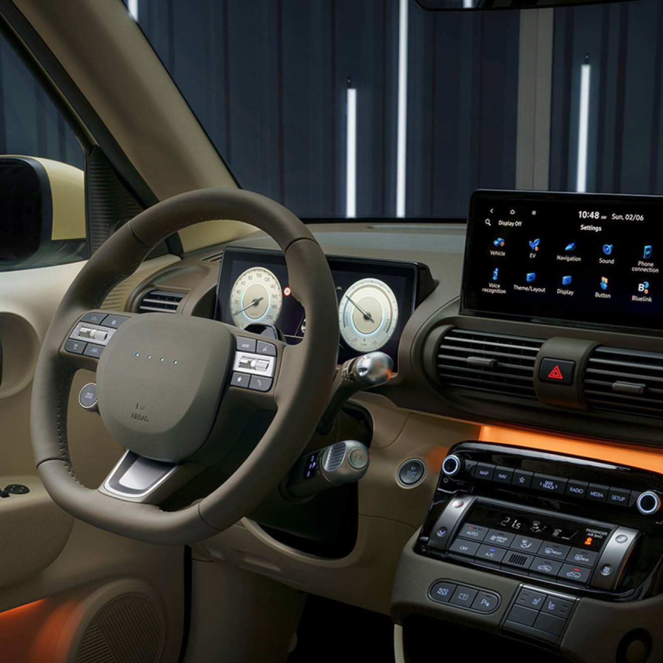 zu sehen ist das Hyundai INSTER Cockpit