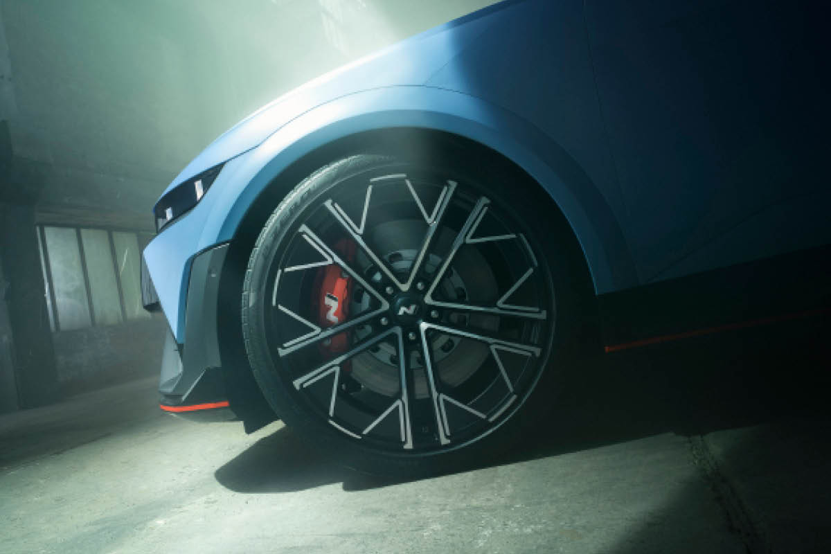 zu sehen ist der Reifen des Hyundai IONIQ 5 N