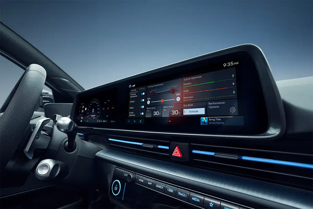 zu sehen ist der Innenraum des IONIQ 6n