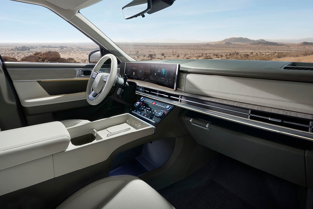 zu sehen ist der Innenraum des Hyundai SANTA FE
