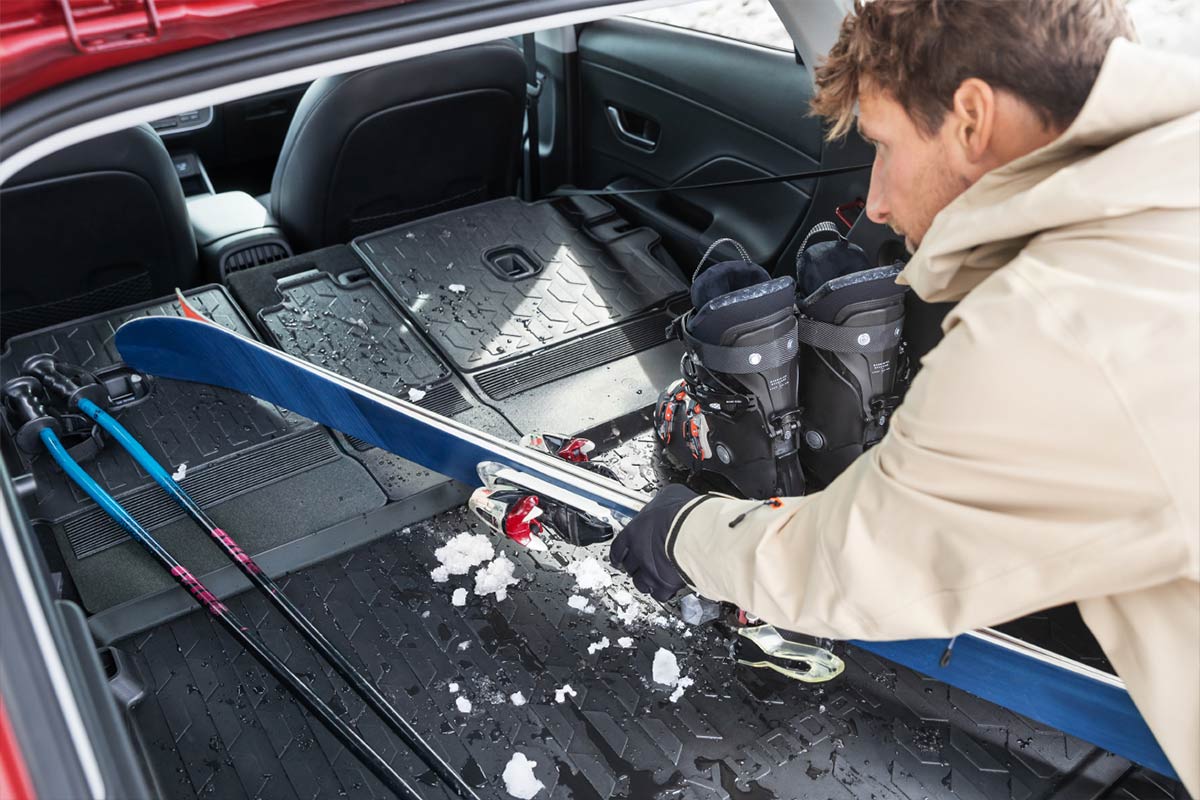 zu sehen ist eine Hyundai Kofferraum-Formschalenmatte
